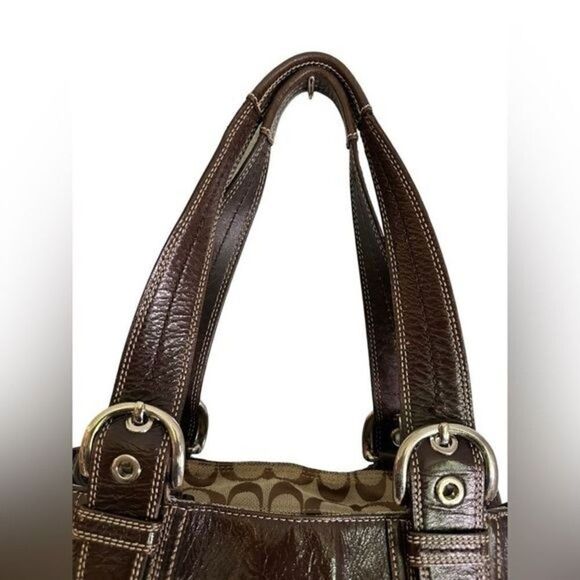 Coach Signature vintage Canvas Soho Shoulder Bag f15047 - Picture 10 of 13